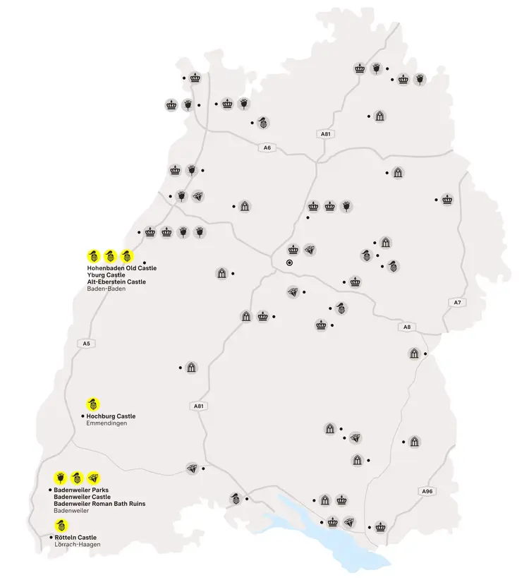 Illustration: Staatliche Schlösser und Gärten Baden-Württemberg, JUNG Kommunikation GmbH Southern upper Rhine valley