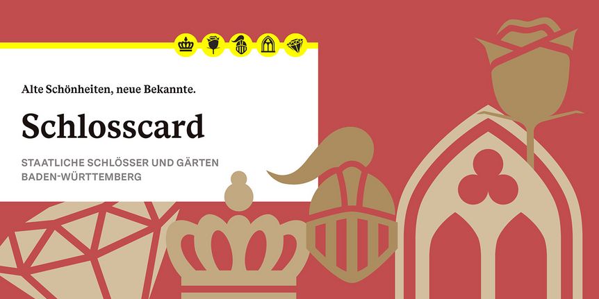 Schlosscard der Staatlichen Schlösser und Gärten Baden-Württemberg