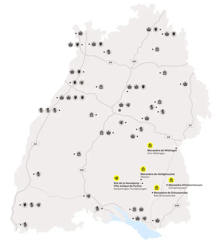 Visuel des Staatliche Schlösser und Gärten Baden-Württemberg, Illustration JUNG:Kommunikation Lac de Constance