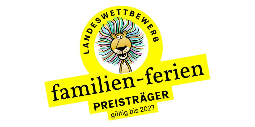 Logo „Familienferien“-Zertifikat, Gütesiegel des Landes Baden-Württemberg 