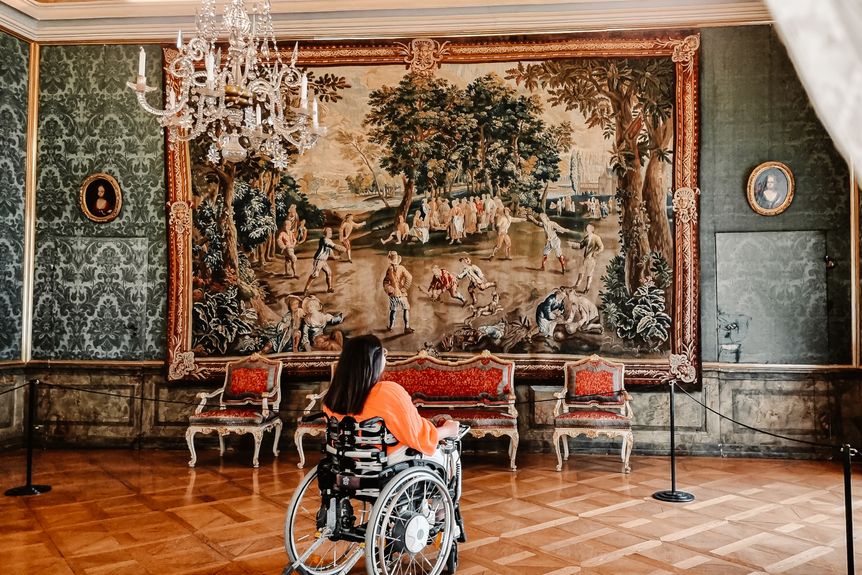 Residenzschloss Ludwigsburg, Besucher, Rollstuhl